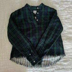REVOLVE Long sleeve plaid crop